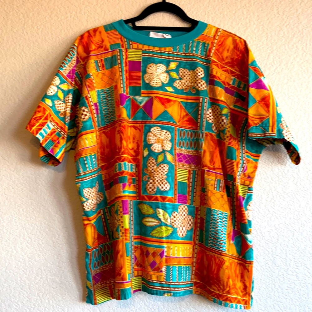 Created Fashions/Ann Marie Patterned Blouse